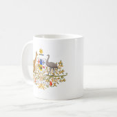 Australischer Wappen Kaffeetasse (Vorderseite Links)