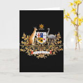Australischer Wappen Karte (Gelbe Blume)