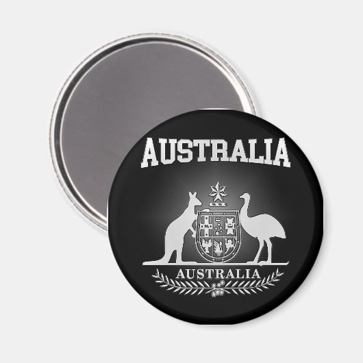 Australischer Wappen Magnet (Vorderseite/Rückseite)