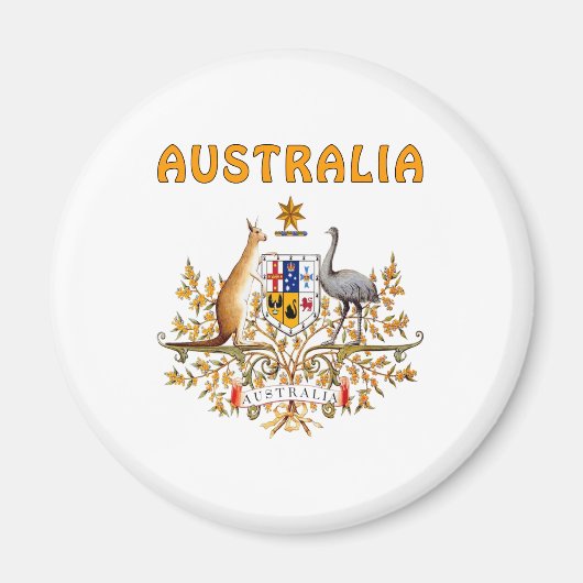 Australischer Wappen Magnet (Vorne)