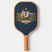 Australischer Wappen Pickleball Schläger (Vorderseite)