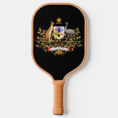 Australischer Wappen Pickleball Schläger (Rückseite)