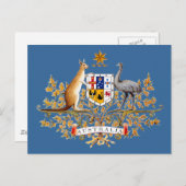 Australischer Wappen Postkarte (Vorne/Hinten)
