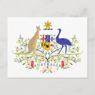 Australischer Wappen Postkarte