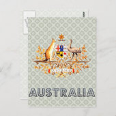 Australischer Wappen Postkarte (Vorne/Hinten)