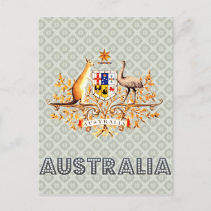 Australischer Wappen Postkarte