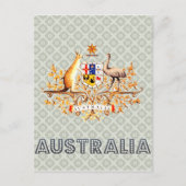 Australischer Wappen Postkarte (Vorderseite)
