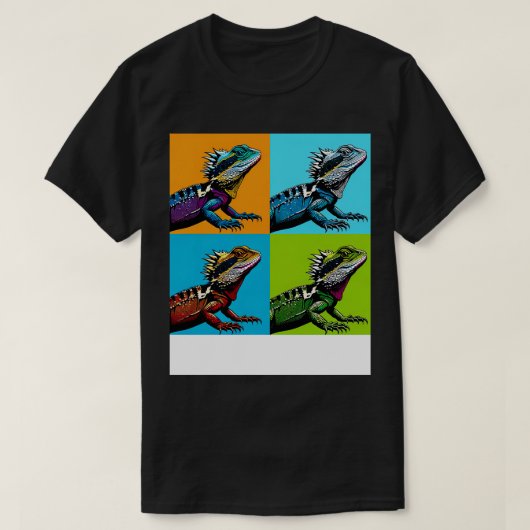 Australischer Wasserdrache Art Cool Lizard T-Shirt (Design vorne)