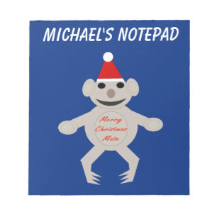 Australischer Weihnachts-Koala-Bär Notizblock nach