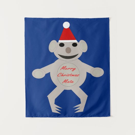 Australischer Weihnachts-Koala-Bär Wandteppich (Vorderseite)