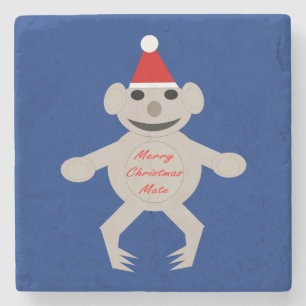 Australischer Weihnachts-Koala-Bärenstone-Unterset Steinuntersetzer