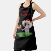 Australischer Weihnachts-Niedlich Koala genießt ei Schürze (InSitu)