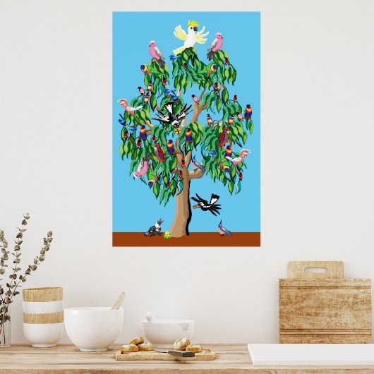 Australischer Weihnachtsbaum Poster (Küche)