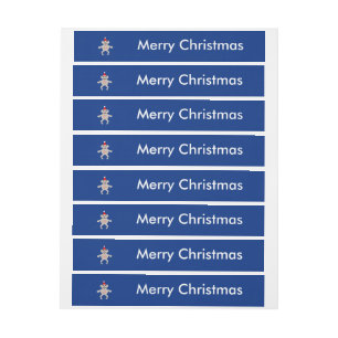 Australischer Weihnachtskoala-Bär Custom Labels Rundum-Adressaufkleber