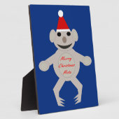 Australischer Weihnachtskoala Bear Plaque Fotoplatte (Seite)