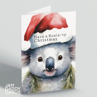 Australischer Weihnachtskoala Karte