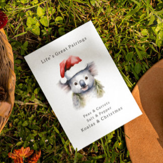 Australischer Weihnachtskoala Postkarte