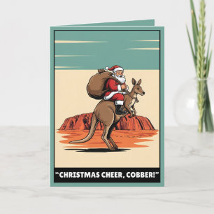 Australischer Weihnachtsmann Karte