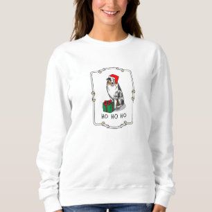 Australischer Weihnachtsschäfer (blauer Merle tan/ Sweatshirt