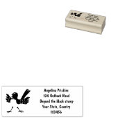Australischer Willie Wagtail Cartoon Gummistempel (Stempel)