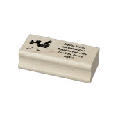 Australischer Willie Wagtail Cartoon Gummistempel (Stempel)