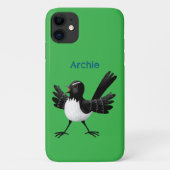 Australischer Willie Wagtail Cartoon personalisier Case-Mate iPhone Hülle (Rückseite)