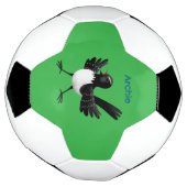 Australischer Willie Wagtail Cartoon personalisier Fußball (Gedreht)