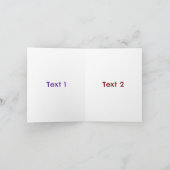 Australischer Willie Wagtail Cartoon personalisier Karte (Innenseite)