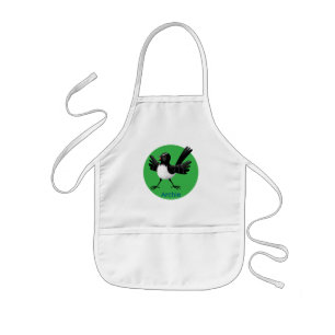 Australischer Willie Wagtail Cartoon personalisier Kinderschürze