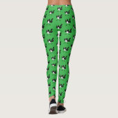 Australischer Willie Wagtail Cartoon personalisier Leggings (Rückseite)