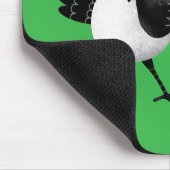 Australischer Willie Wagtail Cartoon personalisier Mousepad (Ecke)