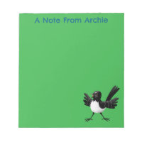 Australischer Willie Wagtail Cartoon personalisier