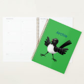 Australischer Willie Wagtail Cartoon personalisier Planer (Anzeige)