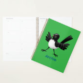 Australischer Willie Wagtail Cartoon personalisier Planer (Anzeige)