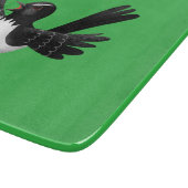 Australischer Willie Wagtail Cartoon personalisier Schneidebrett (Ecke)