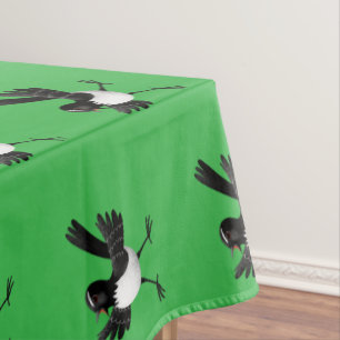 Australischer Willie Wagtail Cartoon personalisier Tischdecke