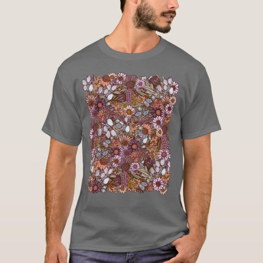 Australischer Winter Wildblume Garden T - Shirt (Vorderseite)