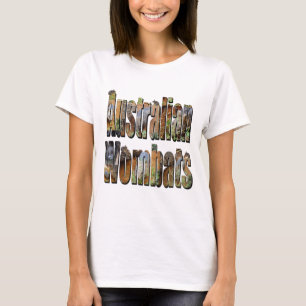 Australischer Wombats-Bild-Logo, T-Shirt