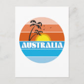 Australisches 80er-Retrologo Postkarte (Vorderseite)