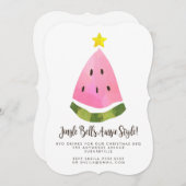 Australisches Aussie Summer Christmas Xmas GRILLEN Einladung (Vorne/Hinten)