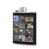 Australisches Birdwatchers Collage Flachmann (Links)