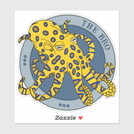 Australisches Blaues Ringed Octopus-Zeichen Aufkleber (Blatt)