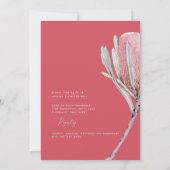 Australisches Blumenkolorisches Brautparty Einladung (Rückseite)