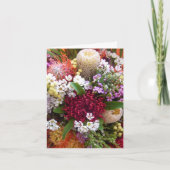 Australisches Blumenstrauß-Foto-Blume Karte (Vorderseite)
