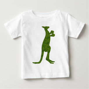 Australisches Boxkangaroo mit Slang Typografie Baby T-shirt