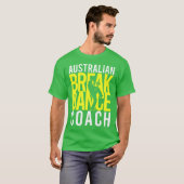 Australisches Break Dancer Coach Halloween Kostüm T-Shirt (Vorne ganz)