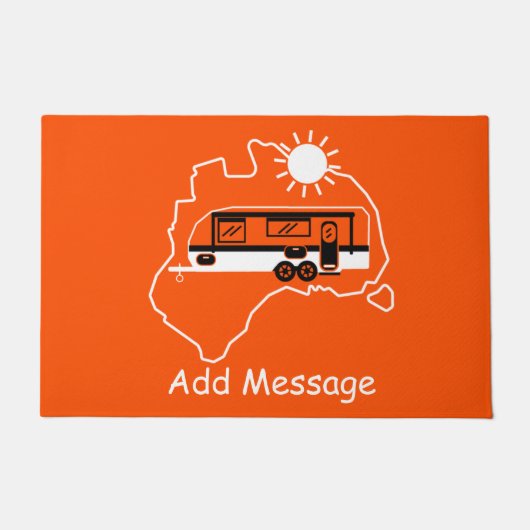 Australisches Caravan Camping Doormat Fußmatte (Vorderseite)