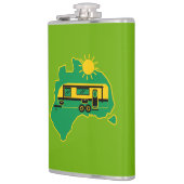 Australisches Caravan-Camping Flachmann (Links)