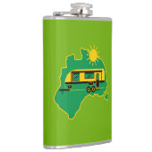 Australisches Caravan-Camping Flachmann (Rechts)