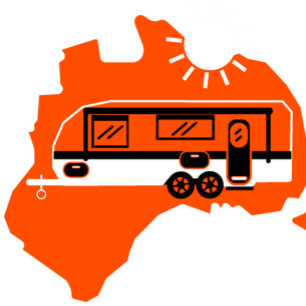 Australisches Caravan-Camping Flachmann